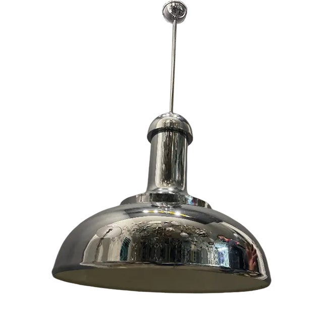 Large Industrial Italian Lamp For Sale