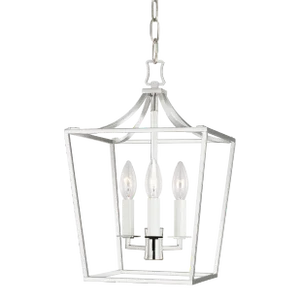 Chapman & Myers by Visual Comfort Studio Southold Mini Lantern, Polished Nickel
