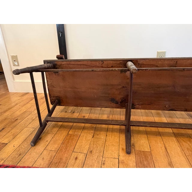 Ebony Antique American Deacons Bench For Sale - Image 8 of 12