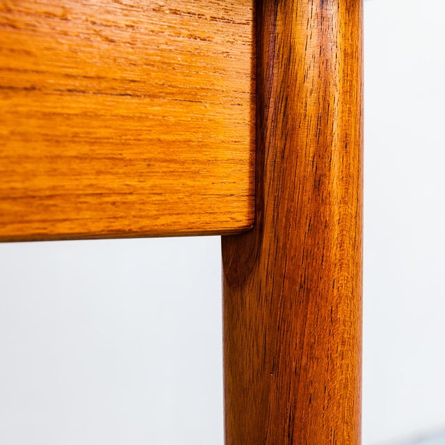 Wood Restored 1960s Danish Modern Teak Draw Leaf Dining Table for 10 Guests For Sale - Image 7 of 12