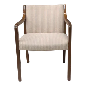 20th Century Gunlocke Oak and Upholstered Armchair