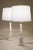 Matched Pair Lenox Quoizel Neoclassic Hollywood Regency Modern Column Porcelain Table Lamps 1960's For Sale - Image 9 of 14