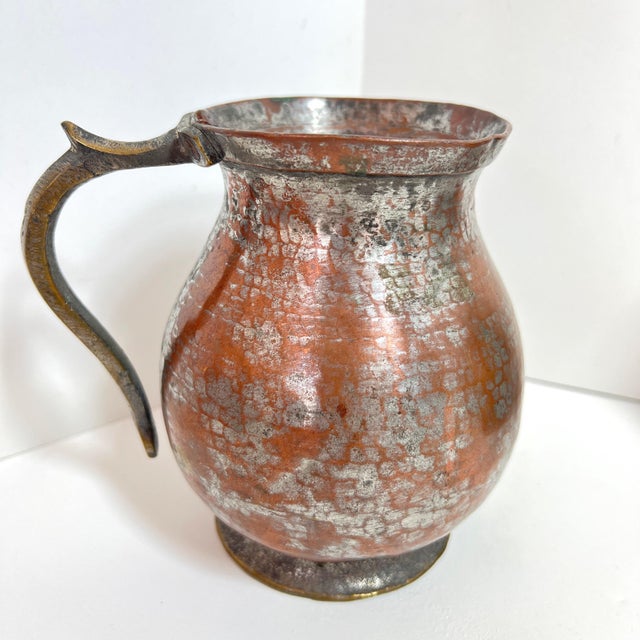 Hand Hammered Tinned Copper Water Jugs – Set of 6 For Sale - Image 9 of 14
