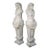 Early 20th Century Neoclassical Style Carved Italian Carrara Marble Female Torso Statues - a Pair For Sale