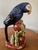 Italian Vintage Italian Majolica Ceramic Parrot 10.5” H For Sale - Image 3 of 12
