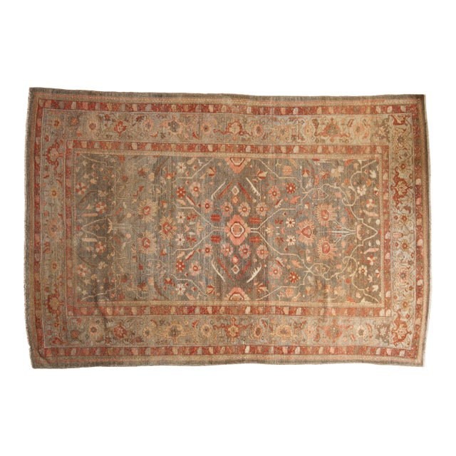 Antique Mahal Carpet - 6'4" x 9'2" For Sale