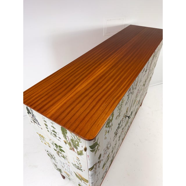 1950’s Swedish Cabinet With Nordens Flora Illustrations For Sale In Boston - Image 6 of 9