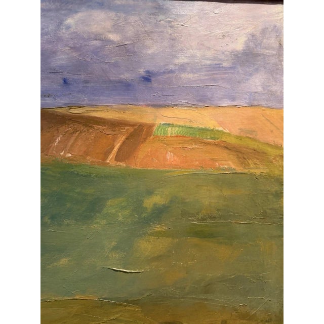 1940s Axel Johannes Ulmer, Landscape with Horses, Oil Painting on Canvas For Sale - Image 5 of 13
