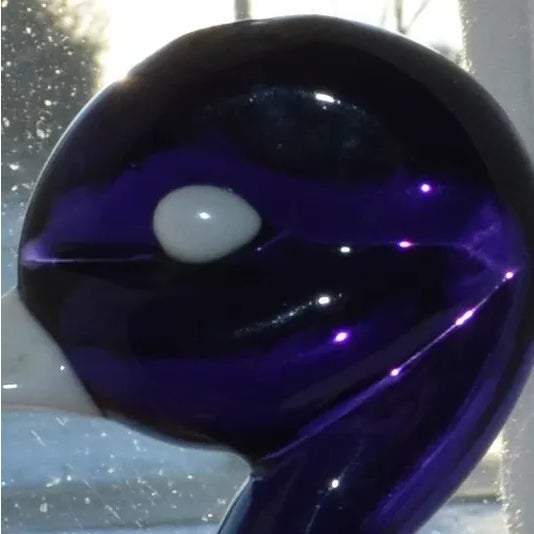 1950s Duck Decanter Empoli Gio Ponti Cased Glass Purple For Sale - Image 6 of 7