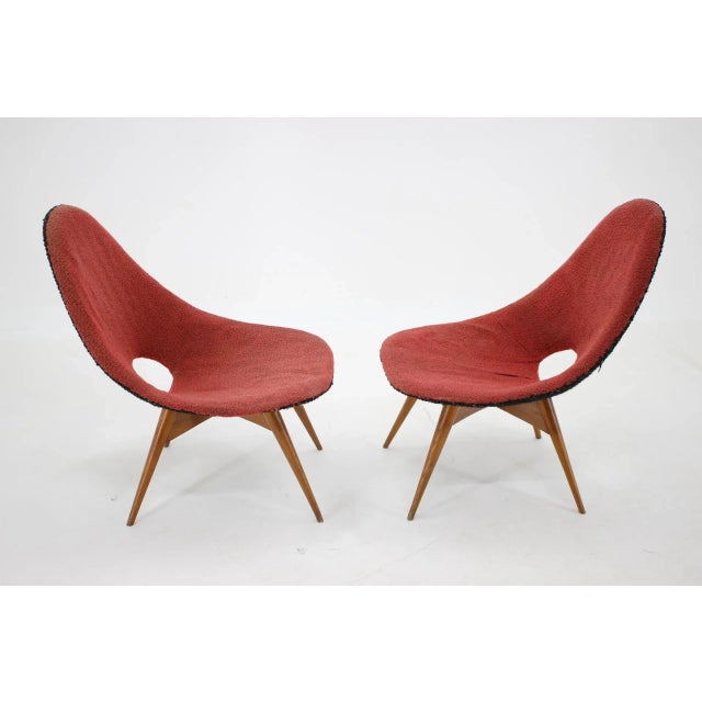Set of Fibreglass Chairs, Czechoslovakia, 1960s For Sale - Image 6 of 8