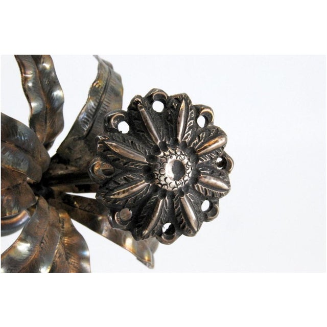 Silver Toothpick Holder with Flower For Sale - Image 9 of 10