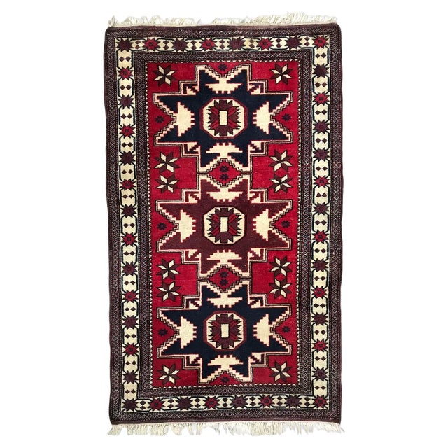 Vintage Turkish Konya Rug, 1980s For Sale