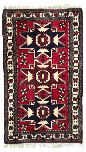 Vintage Turkish Konya Rug, 1980s