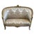 French Style Antique White Sofa For Sale