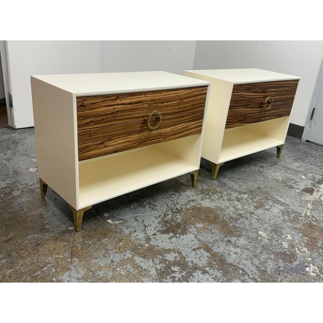 Contemporary Williams-Sonoma Home Miranda Nightstands, Pair For Sale - Image 3 of 12