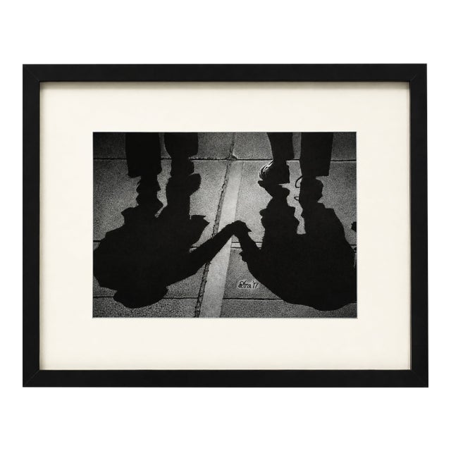 "Let's Get Lost", Ballpoint Pen Drawing on Paper by Ara Deinde For Sale