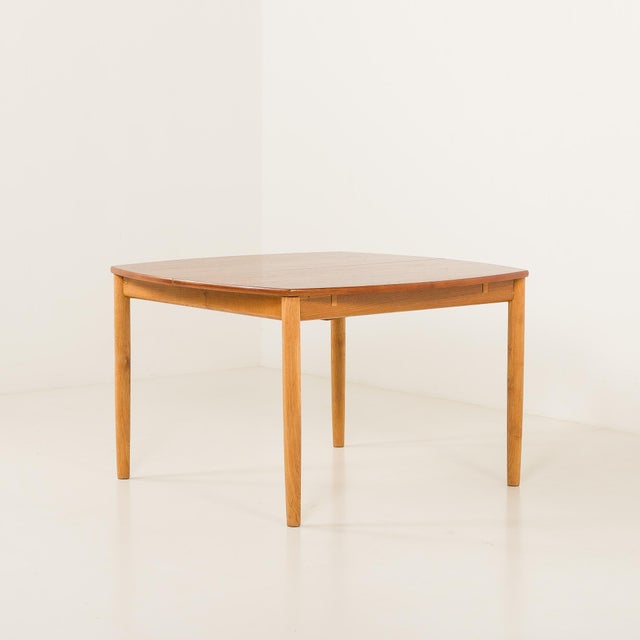 1950s Mid-Century Modern Teak Table with Hidden Leaves by William Watting for Fristho, 1950s For Sale - Image 5 of 18