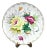 Rose Bouquet Porcelain Plate & Stand For Sale