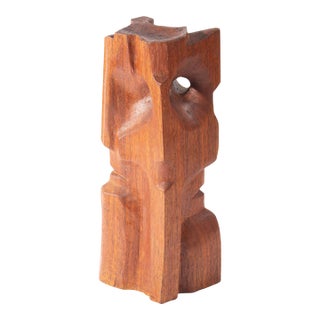 Abstract Wooden Sculpture For Sale