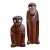 Vintage Abstract Carved Wood Figures - Set of Two For Sale