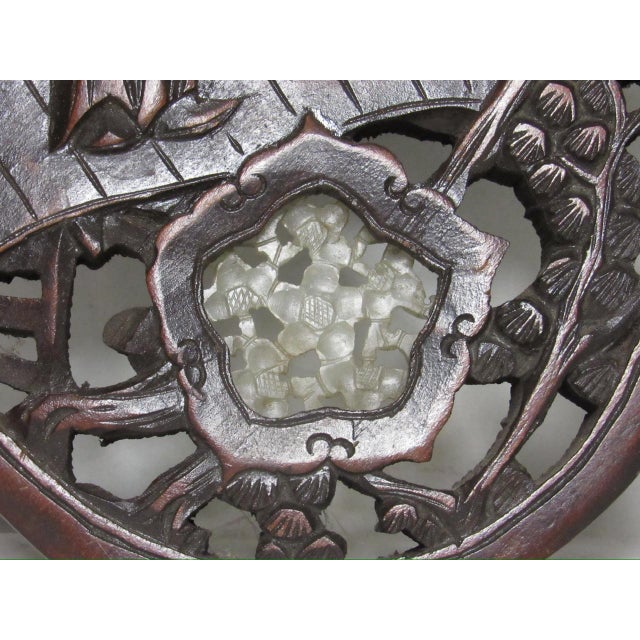 Wood Chinese Carved Wood Hanging Panel For Sale - Image 7 of 12