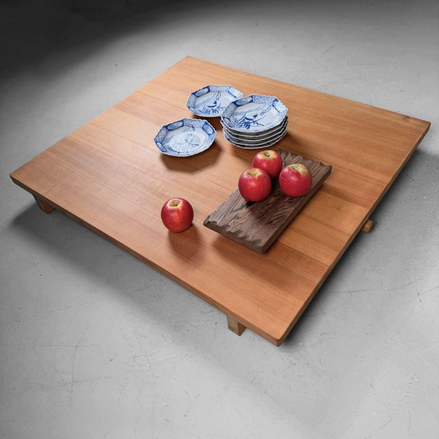 Large Japanese Wooden Manaita Cutting Board or Low Display Table, 1980s For Sale - Image 10 of 14