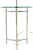 Metal Crome Tripod Base Glass Side Table Floor Lamp For Sale - Image 7 of 10