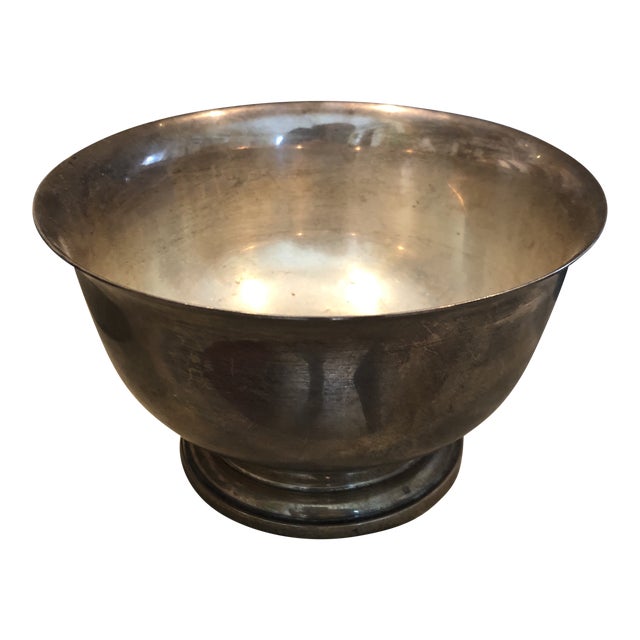 Contemporary Paul Revere Reproduction Cartier Sterling Silver Bowl For Sale