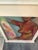 1970s Abstract Nude in Window Sill Frame With Canvas Window Shade Painting For Sale - Image 9 of 11