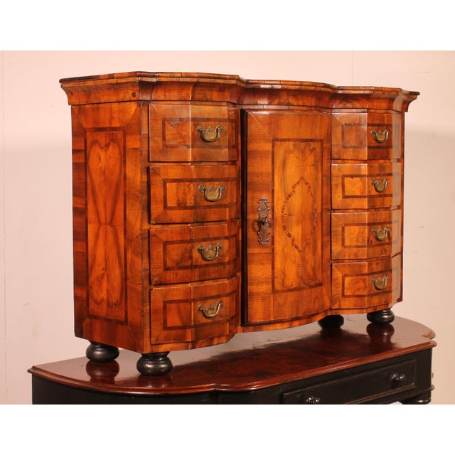 Wood German Cabinet in Walnut For Sale - Image 7 of 17