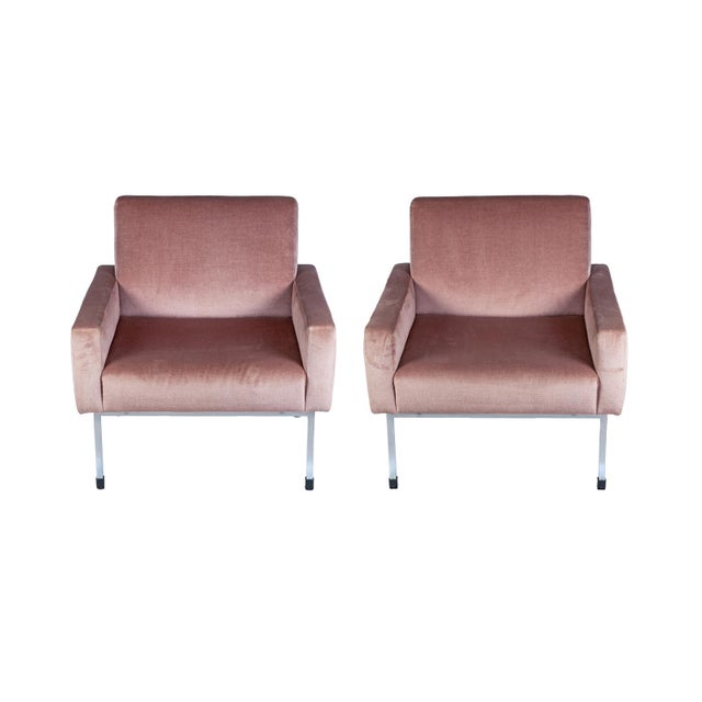 Pink Mid-Century Modern Chairs, Europe, 1960s, Set of 2 For Sale - Image 8 of 8