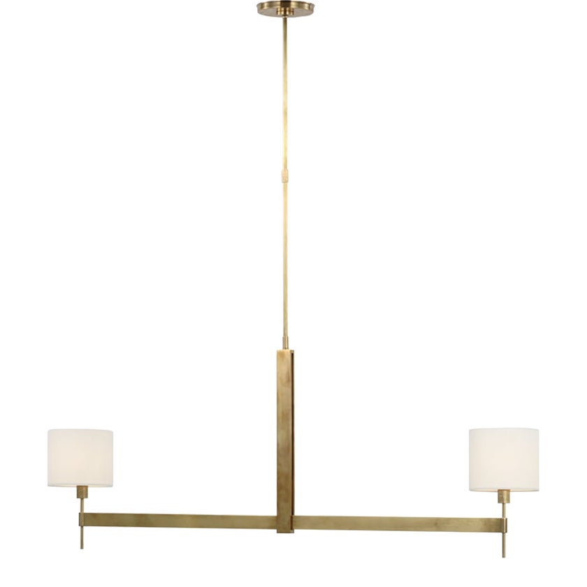 Ray Booth for Visual Comfort Signature Brontes Large Linear Chandelier ...