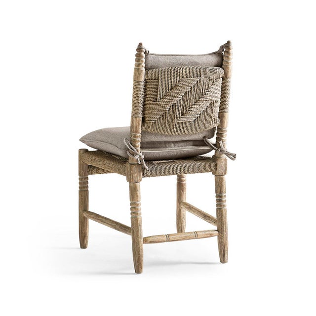 Rustic European Rush Seat Side Chair (Sets of 2) For Sale - Image 9 of 12