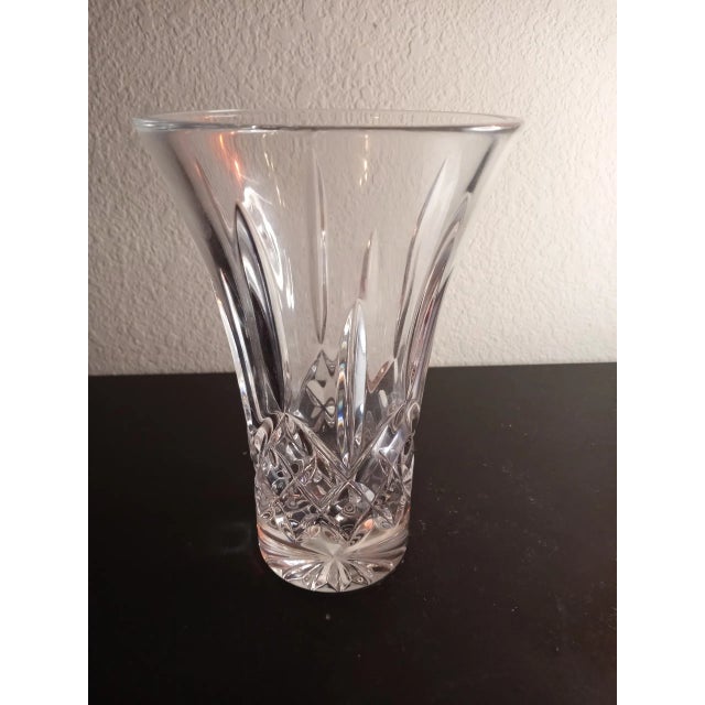 1980s Waterford Cut Crystal Vase For Sale - Image 5 of 8