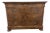 19th Century French Louis Philippe Walnut Commode With Marble Top and Pulls For Sale