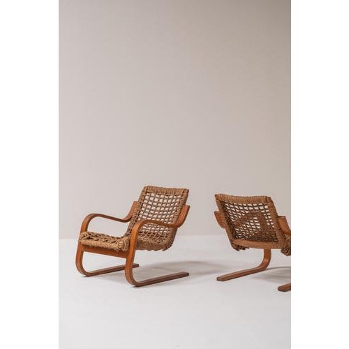 Lounge Chairs by Alvar Aalto for Stylclair, France, 1930s, Set of 2 For Sale - Image 9 of 18