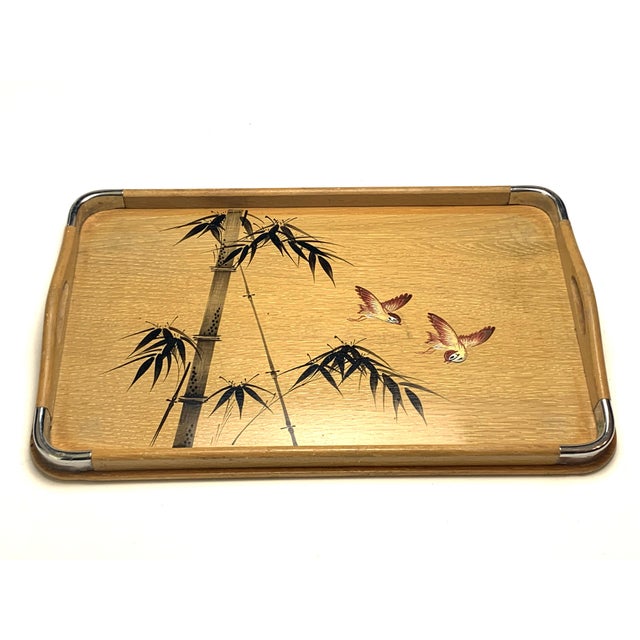 Asian 1940s Asian Inspired Bamboo Nested Trays For Sale - Image 3 of 8
