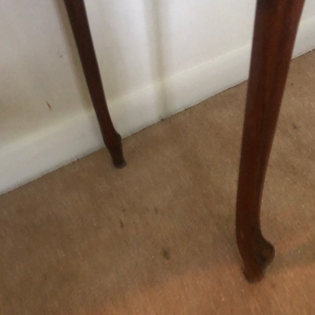 1940s Petite French Writing Desk W/Cubby Hole Top Deck For Sale - Image 11 of 11