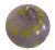 1990s Transparent Lilac and Lemon Yellow Hand Blown Art Glass Ornament For Sale In Los Angeles - Image 6 of 10