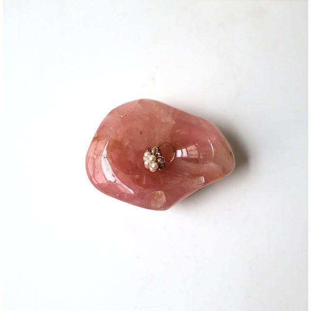 Contemporary Rose Quartz Jewelry Dish For Sale - Image 3 of 12