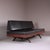 Black Vinyl and Wood Sofa, 1970 For Sale - Image 6 of 12
