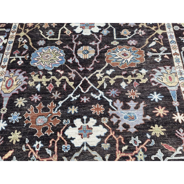 Turkish Oushak Carpet 8.6x9.9 For Sale - Image 6 of 7