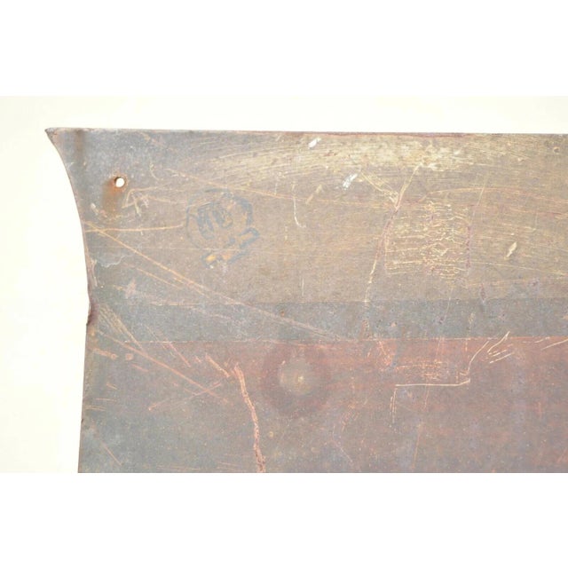 Early 20th Century Early 20th Century Battleship Painted Steel Weathervane For Sale - Image 5 of 12