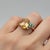 Citrine multicolor ring in 14k gold. Citrine oval cabochon ring. Yellow gemstone cocktail ring. Metal: 14k gold Weight: 3...