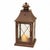 2020s Classic Brown Metal Lantern (Set of 3) For Sale - Image 5 of 6