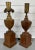 1930s 1930's English Carved Wood Urn Form Library Table Lamps - a Set of 2 For Sale - Image 5 of 13