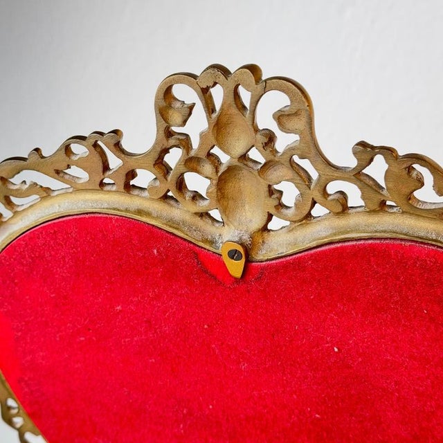 Italian Liberty Gilt Brass Table Mirror with Pierced Frame, 1900s For Sale - Image 16 of 18