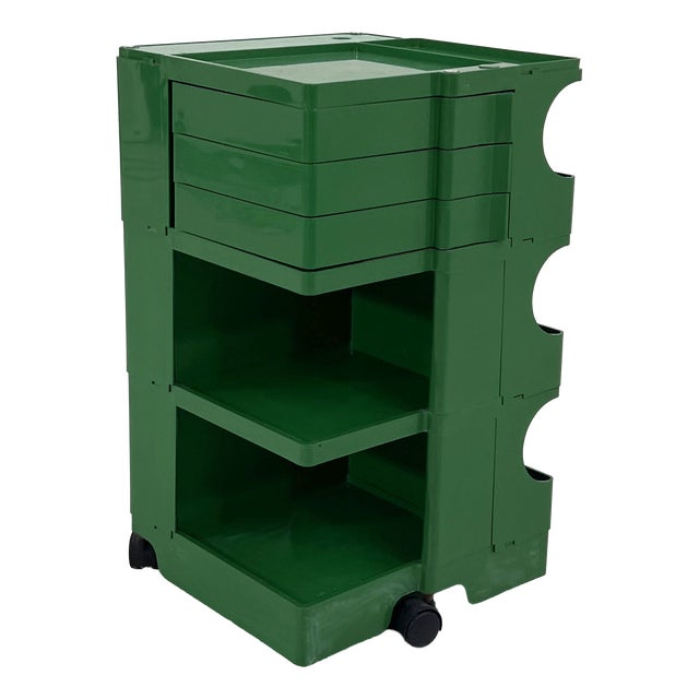 Green Boby Trolley by Joe Colombo for Bieffeplast, 1960s For Sale