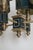 Empire Dark Green Leather and Brass Four-Arm Chandelier, France, 1960s For Sale - Image 13 of 18