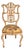 Late 19th Century Rococo Revival–Style Ivory and Gold Pierced-Back Side Chair For Sale